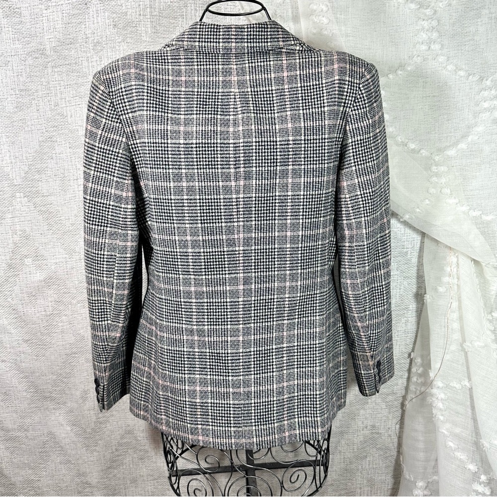 Vintage Pendleton pink plaid double button virgin… - image 3